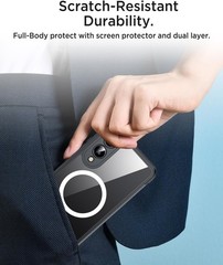 Strong Magnetic Case & Built-in Glass Screen Protector for Samsung Galaxy S25 Ed