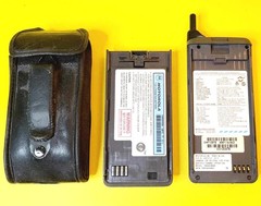 MOTOROLA MICRO TAC ELITE VINTAGE FLIP PHONE FOLDABLE MOUTHPIECE DUAL LINE LED