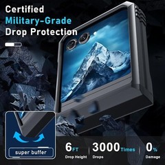 For Motorola Razr 2024 Case with Military Grade Shockproof Protective Back Cover