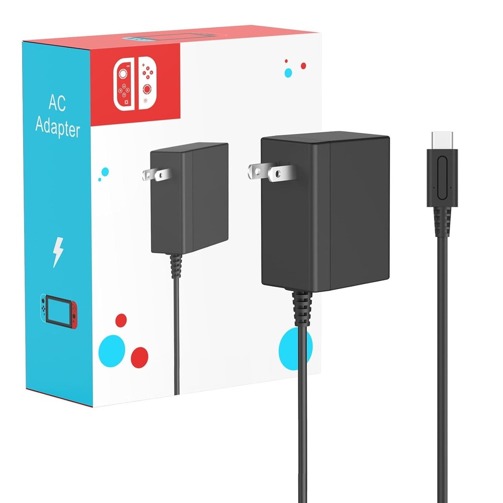 45W AC Adapter Fast Charger for Nintendo Switch, Lite, Steam Deck, 5FT USB-C Cor