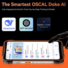 OSCAL PILOT 3 5G 4G AI Rugged Phone Android 15 Mobile 120Hz Outdoors IP68 Unlock