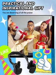 Valentines Day Gifts for Kids Teens Boys Him Men Ideas: Thumbs Up Lazy Black