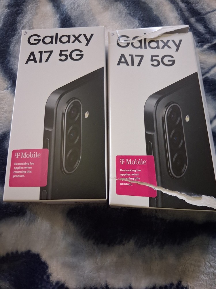 2 Samsung Galaxy A17 CELL T-Mobile Black Smartphones 128GB Storage Capacity