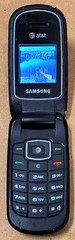 Samsung SGH-A107 – Silver and Black ( AT&T ) Cellular Flip Phone – Great Shape