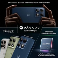 Motorola Edge 70 Pro 5G 256GB Marble Lily White Unlocked Global Version 50MP