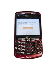 BlackBerry Curve 8310 Unlocked Wiped & Reset w Box Test Working RED Collectible
