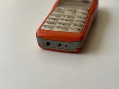 Finland Nokia 1100 – 240KB – (Red-Orange) (Unlocked) Gsm Vintage Mobile Phone