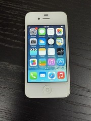 Apple iPhone 4s 16GB White AT&T A1387 iOS 7.0.2 GRADE B FULLY FUNCTIONAL