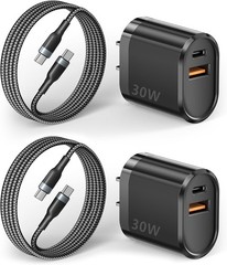 30W USB-C Fast Charger Adapter for iPhone 17 Air/17 Pro, 6.6FT Cable