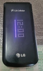 LG UN530 Wine III U.S Cellular Cellular Flip Phone BLACK, Unknown Network Status