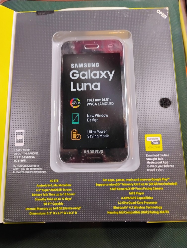 Samsung Galaxy Luna – 8 GB – Black (Unlocked)