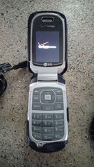 Vintage LG VX8360 (Verizon) Blue Cellular Flip Phone