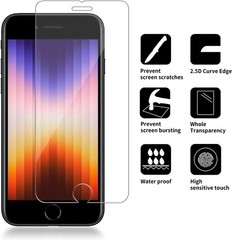 4PCS Glass Screen Protector for iPhone 8/7/6/6s/SE 4.7 Inch Scratch Resistant Ea