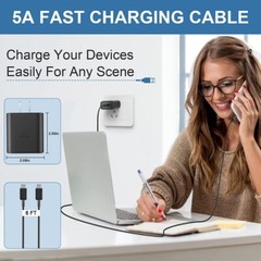 45W Fast Charger Wall Adapter TypeC Charging Cord For Samsung Galaxy S25 S24 S23