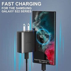 45W PD Fast Charger Wall Adapter Usb Type Charging Cable for Samsung Galaxy S23