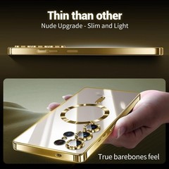 For Samsung Galaxy S25 Ultra 5G Case with Glossy Slim Thin Soft Shockproof Cover