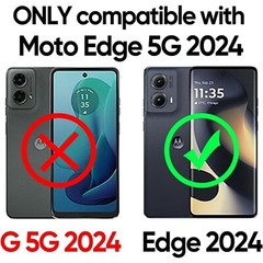 For Motorola Edge 2024 5G Case with 3 in 1 Rugged Military Grade Dust Drop cover