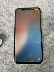 Apple iPhone 12 Pro Gold Cracked Screen Back 78% BH 128G ATT