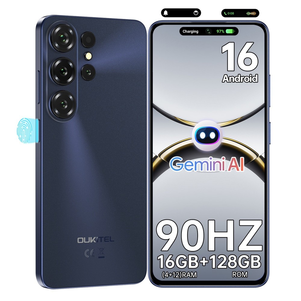 2026 OUKITEL C26 Android 16 Cell Phone 6.63″ HD 90Hz 24+128GB 5150mAh T-Mobile