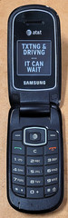 Samsung SGH-A107 – Silver and Black ( AT&T ) Cellular Flip Phone – Great Shape