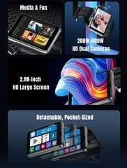 2.88″ Larger Screen 4G Smart Watch Android 11 Dual Camera WIFI GPS SIM Support