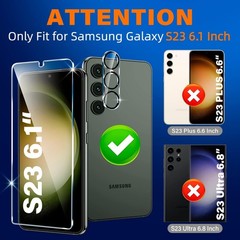 firtstnow 3 Pack for Samsung Galaxy S23 Screen Protector Tempered Glass + 3 Pack