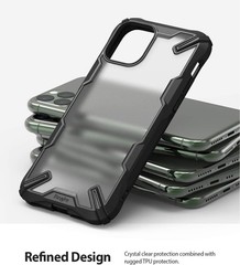 Fusion-X Matte iPhone 11 Pro Max Case, Anti Glare Fingerprint Resistant – Black