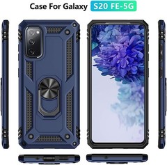 Military Grade Shockproof Case for Samsung Galaxy S20 FE, 16ft Drop Tested, Blue