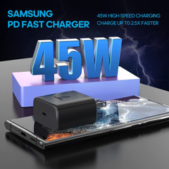 45W PD Power Wall Charger Cable Type c Charger Cord For Samsung Galaxy S23 P