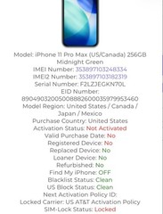 Apple iPhone 11 Pro Max 256GB – Midnight Green (AT&T Locked) Brand New & Sealed