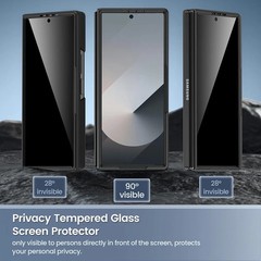 for Samsung Galaxy Z Fold 6 Case With Built in Screen Protector Support Wireless