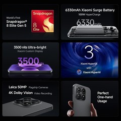 Xiaomi 17T | 512GB | 12GB RAM | Black Global Version NFC E-Sim HyperOS 3