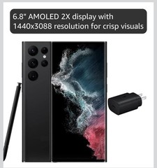 Black Samsung Galaxy S22 Ultra 6.8″ AMOLED 1440×3088 Smartphone