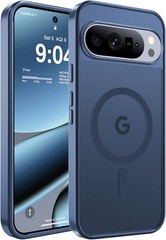 Magnetic Matte Case for Google Pixel 10 Pro XL 6.8-Inch Slim Translucent Blue