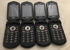 Wholesale Lot 4 Kyocera Flip Phone DuraXV LTE E4610 16GB Tested C stock Verizon