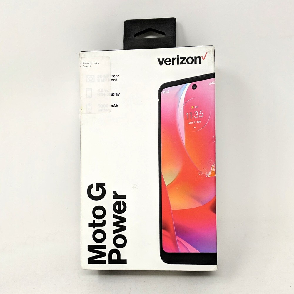 Verizon Motorola Moto G Power 64GB MOTXT21653PP 6.5″ 4GB RAM Prepaid Smartphone