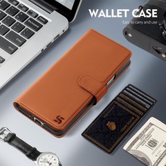 Samsung Galaxy Z Fold 6 Wallet Case with Card Holder, RFID Blocking PU Leather F