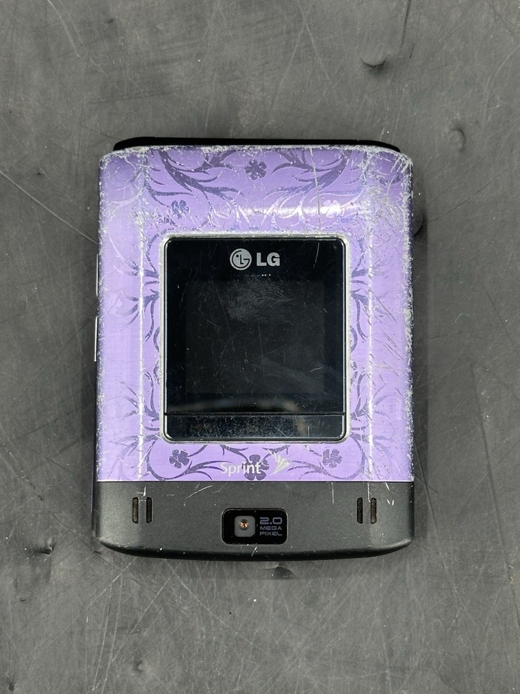 LG Lotus Rare Vintage Sprint Flip Phone QWERTY – Works –READ