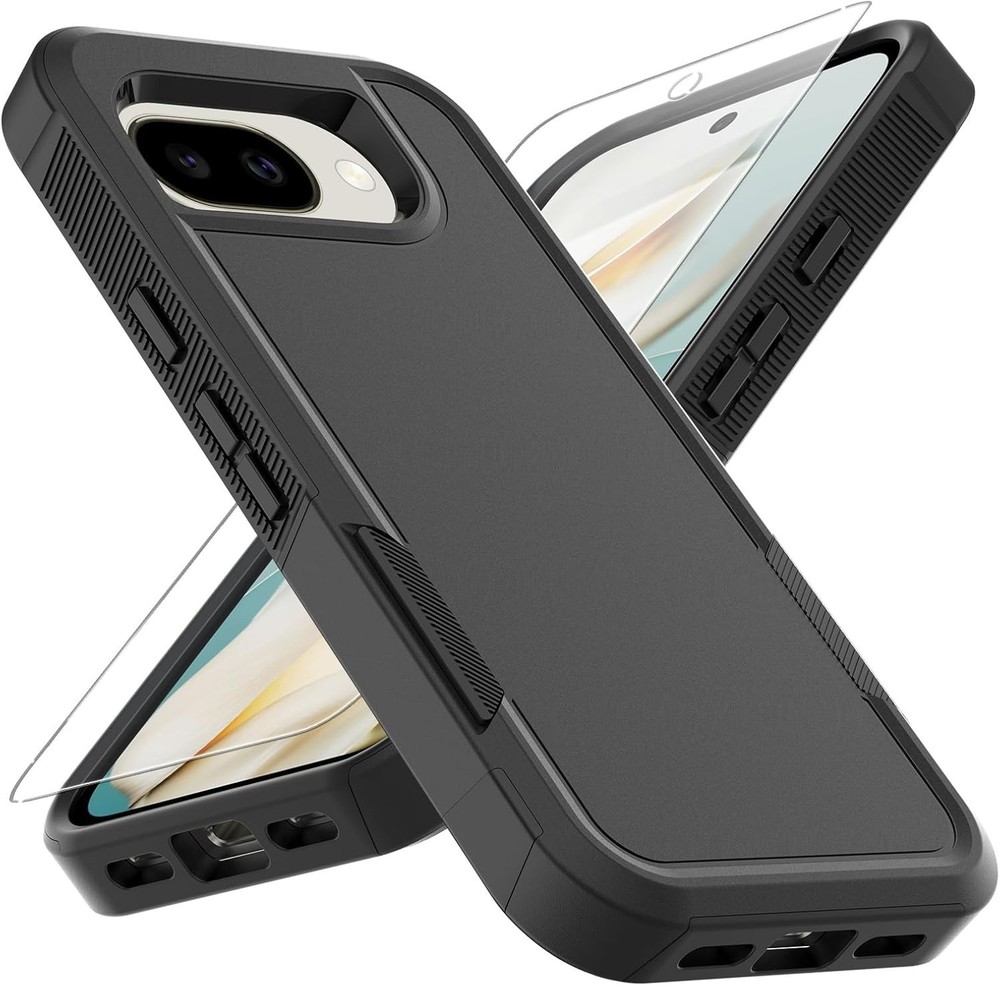 Google Pixel 10A Case, Military Grade Drop Tested with HD Screen Protector, Rugg