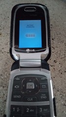 Vintage LG VX8360 (Verizon) Blue Cellular Flip Phone