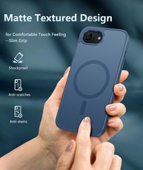 iPhone 17e Magnetic Case: iPhone 16e Cases Matte Textured Military Grade Protect
