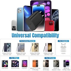 1 Pack 25W USB-C Super Fast Charger Wall Adapter for Samsung Galaxy S26 S25