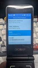 Alcatel QuickFlip 4044C – Gray (Unlocked) Flip Phone – GOOD