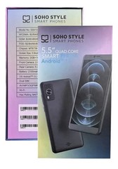 SOHO Style S55 5.5” Android 13 Quad Core Smartphone Green New in Box
