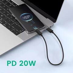 10-Pack USB C Charger Cable, 1ft Bulk Short Cables, 60W Fast Charge USB-C Cords