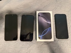 Apple iPhone 16 Pro Max 256GB Black/ Gold 6.9in 48MP iOS Unlocked Lot w/ Boxes