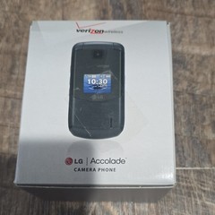 LG Accolade Verizon Network Flip Phone, Bluetooth Connectivity, Black