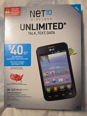 NET 10 WIRELESS LG OPTIMUS LOGIC ANDROID SMARTPHONE No Contract. 2014