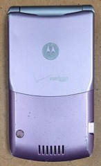 Motorola RAZR V3c – Pink & Silver ( Verizon ) Flip Phone – Super Rare Color READ