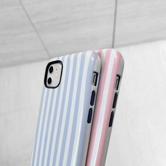 Striped Case for iPhone 12 Mini, Cute Phone Case for iPhone 13 Mini, Pink Design